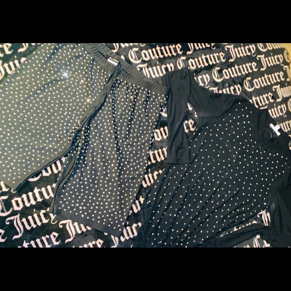Sheer diamond Bodysuit and diamond biker shorts